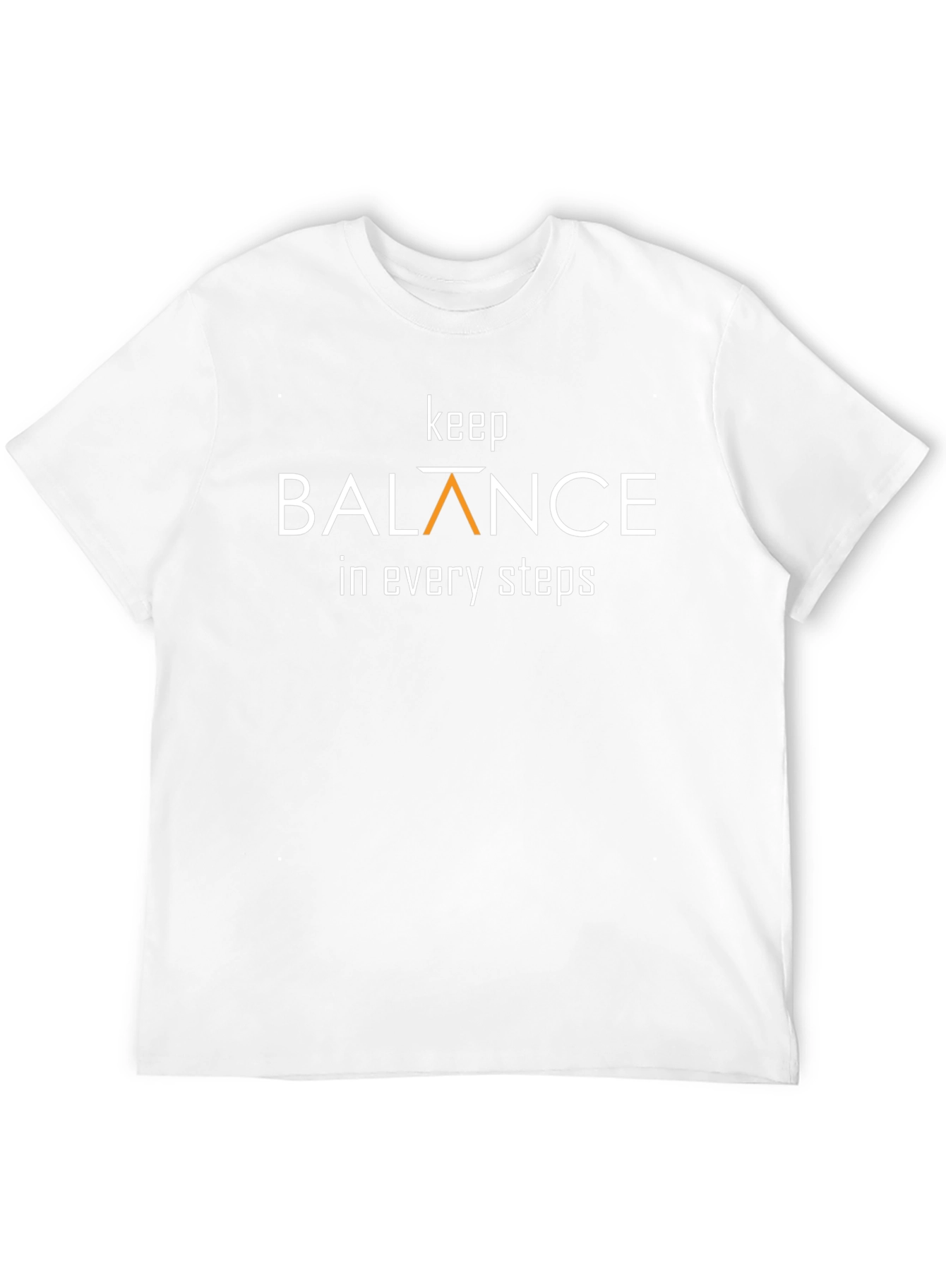 Keep Balance T-Shirt - Black Crew Neck