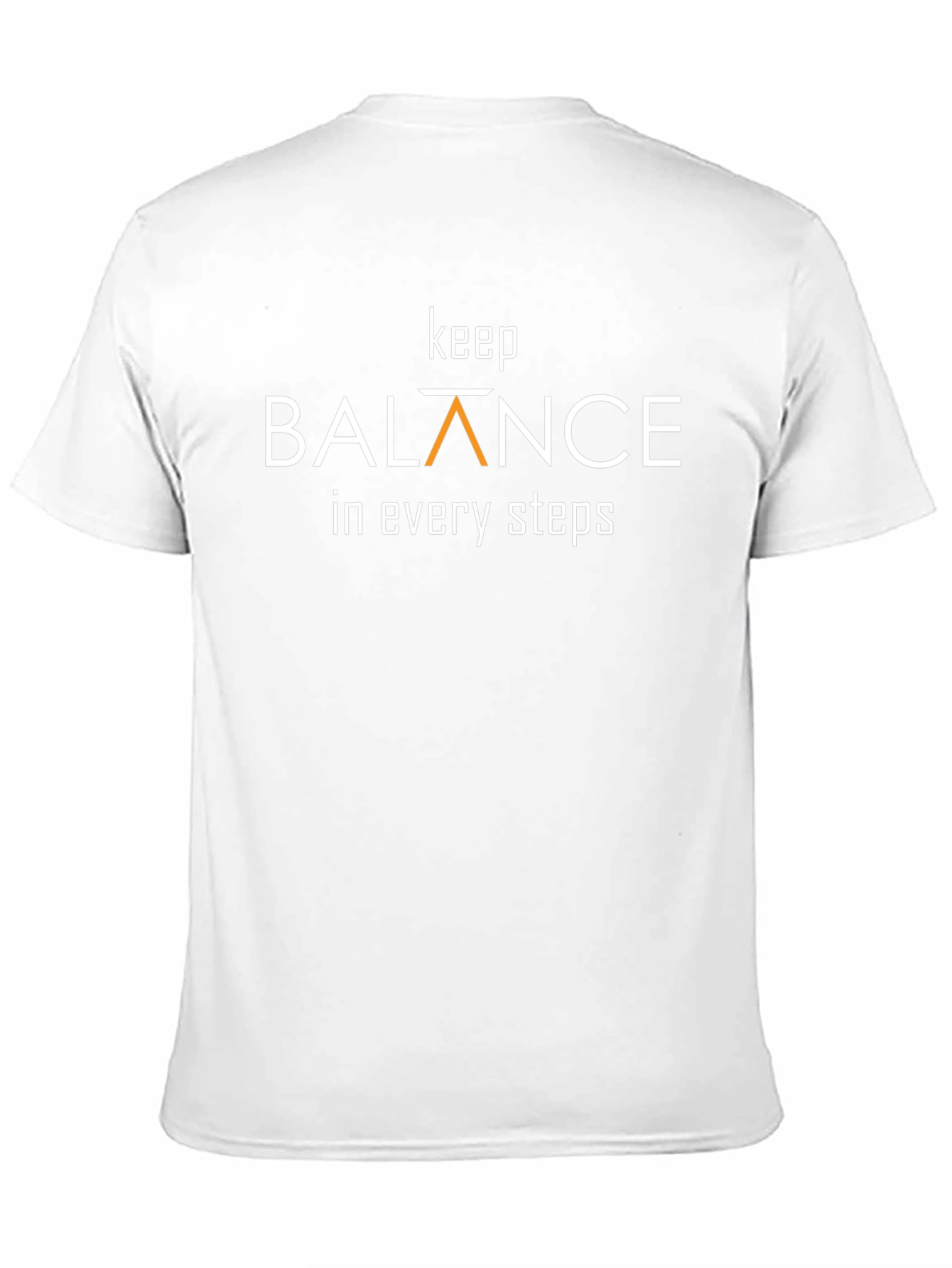 Keep Balance T-Shirt - Black Crew Neck