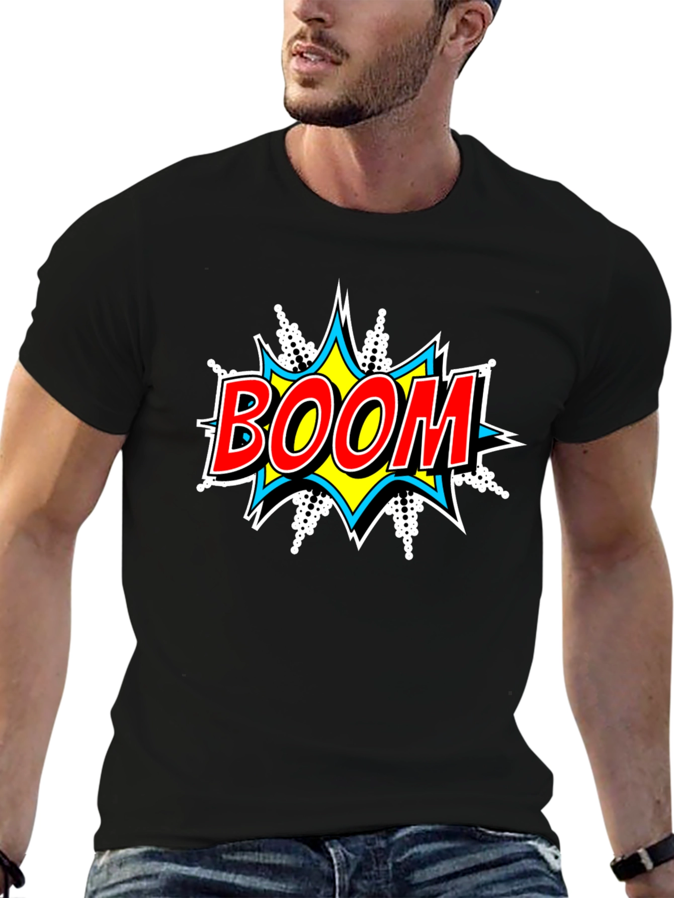 Boom Graphic T-Shirt - Comic Pop Art Style
