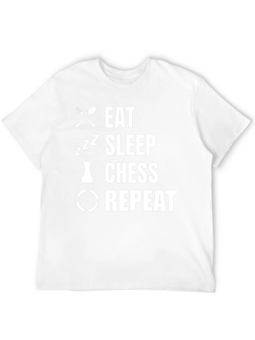 Eat Sleep Chess Repeat Graphic Tee