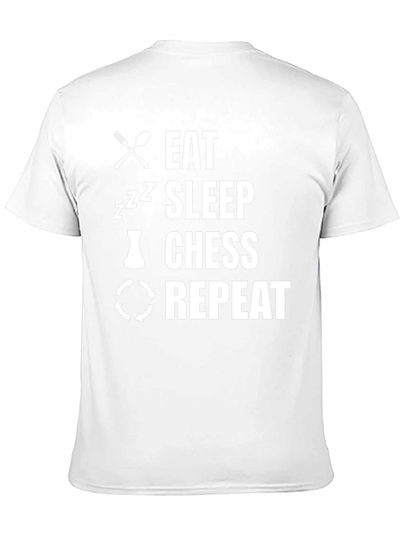 Eat Sleep Chess Repeat Graphic Tee