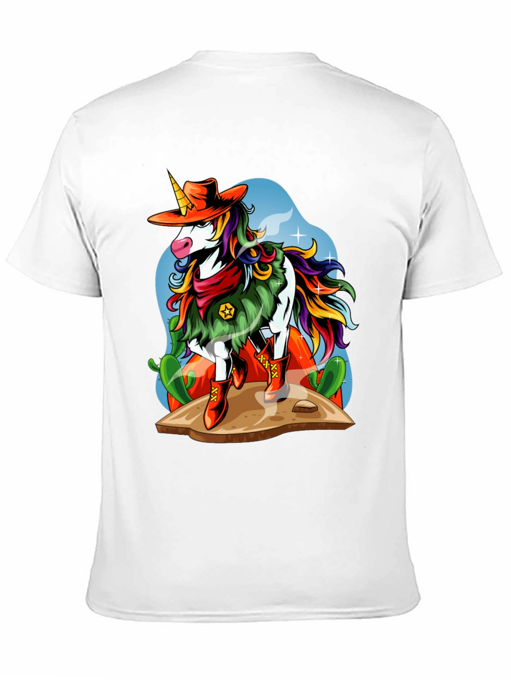 Cowboy Unicorn Graphic T-Shirt