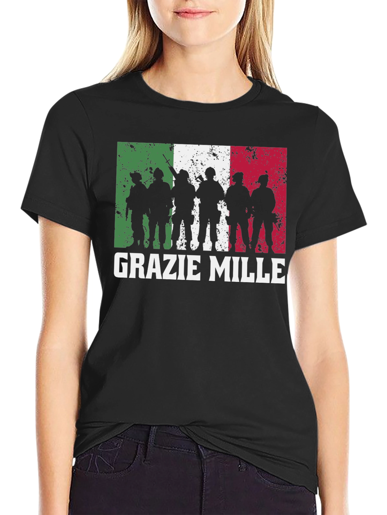 Grazie Mille Italian Flag T-Shirt