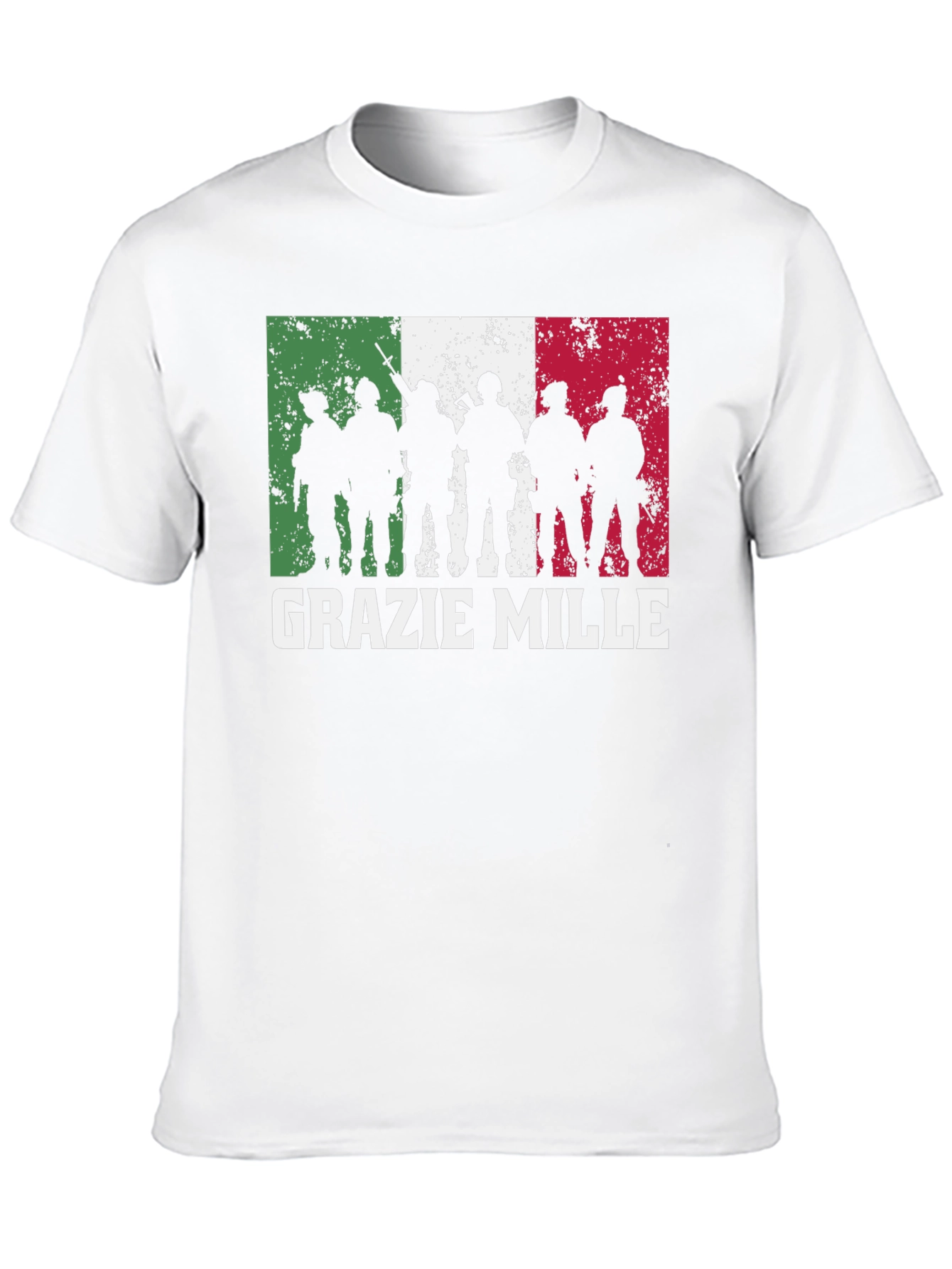 Grazie Mille Italian Flag T-Shirt