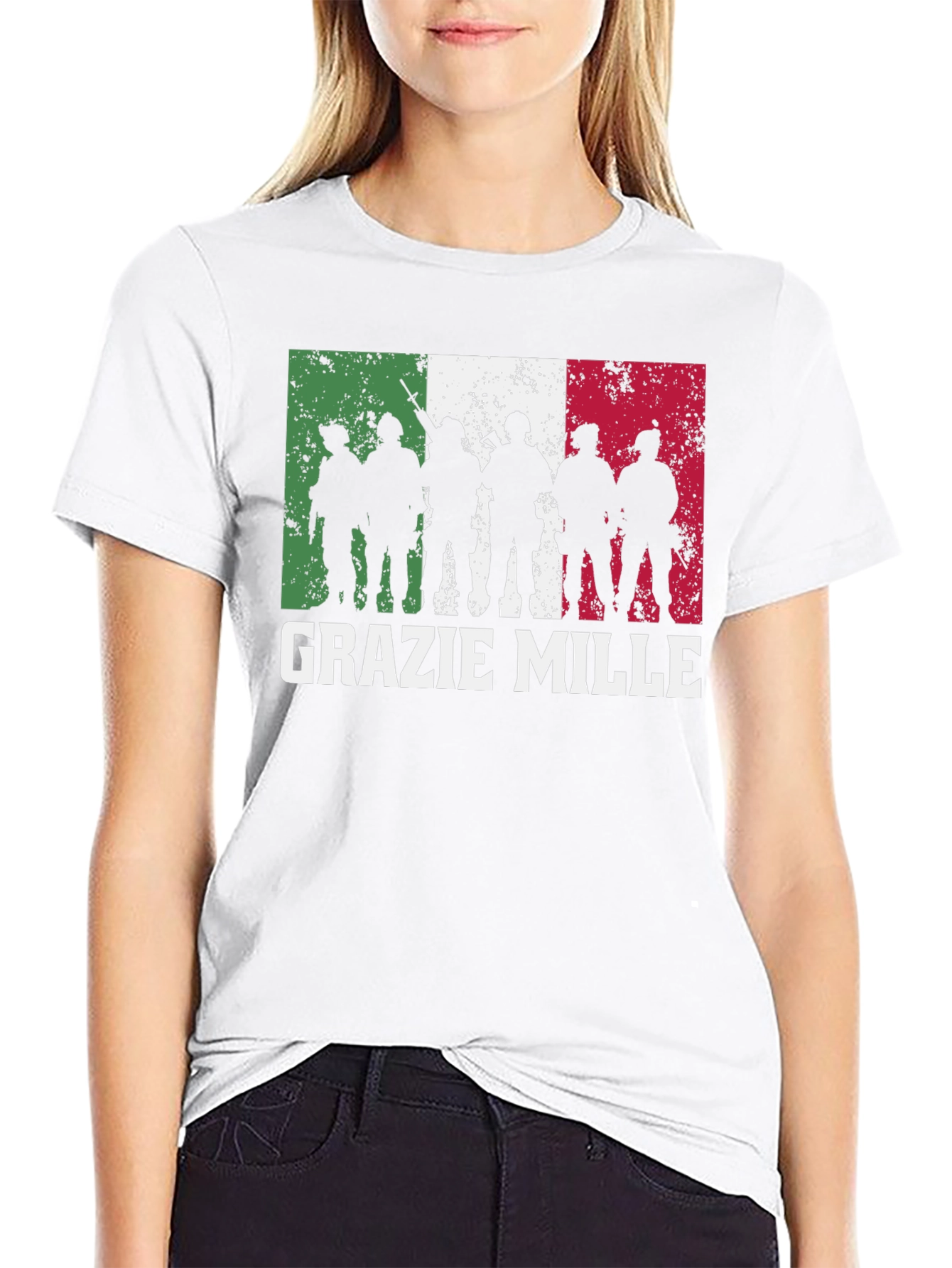 Grazie Mille Italian Flag T-Shirt