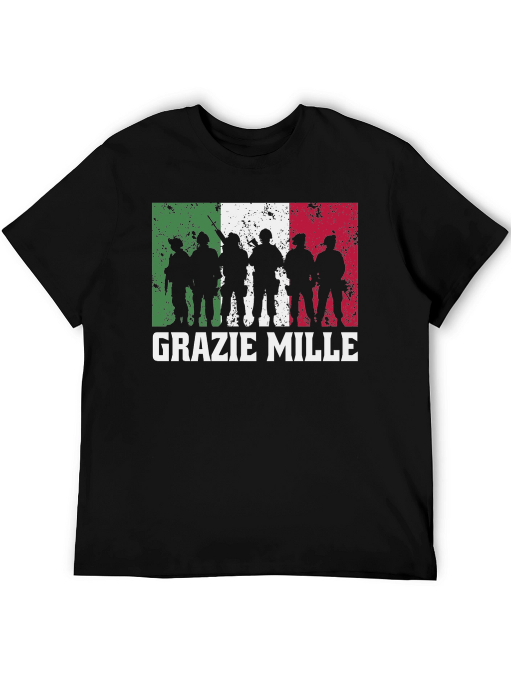 Grazie Mille Italian Flag T-Shirt