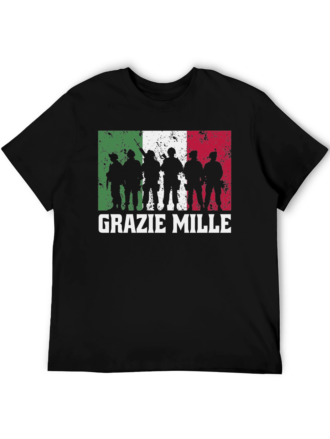 Grazie Mille Italian Flag T-Shirt
