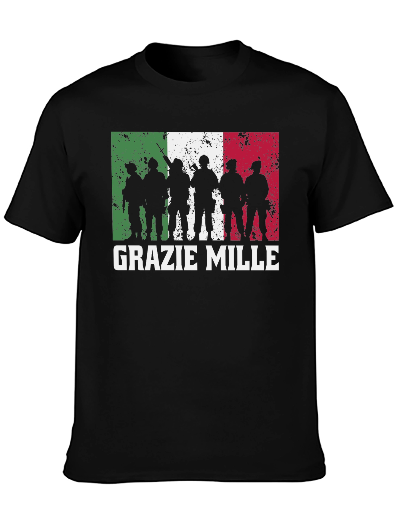 Grazie Mille Italian Flag T-Shirt