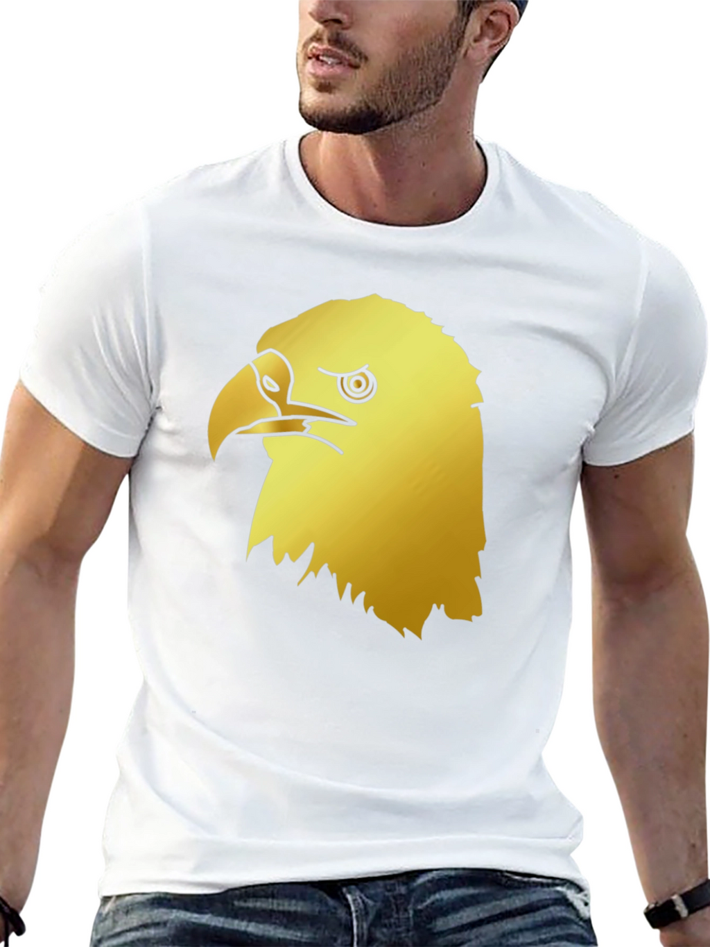Cool Eagle Graphic Tee - Mens Black T-Shirt
