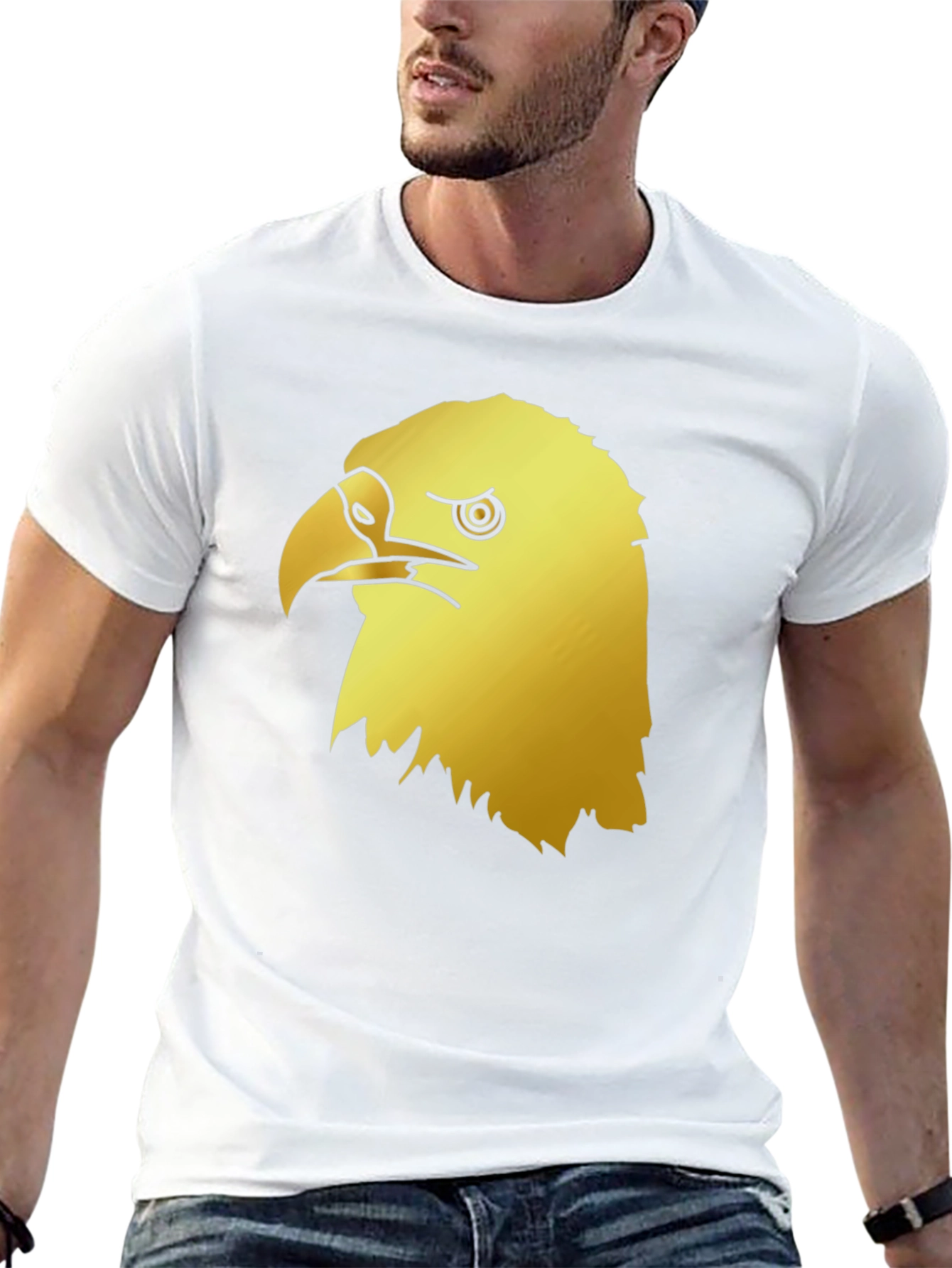 Cool Eagle Graphic Tee - Mens Black T-Shirt