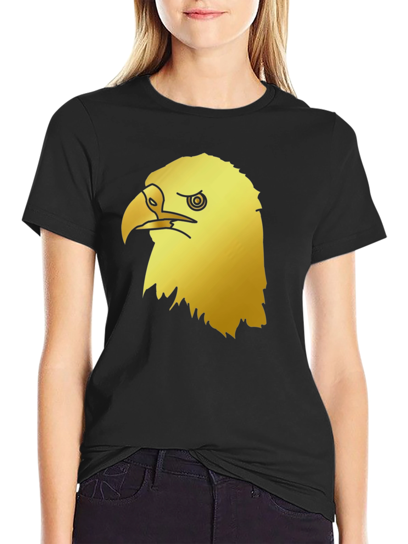 Cool Eagle Graphic Tee - Mens Black T-Shirt
