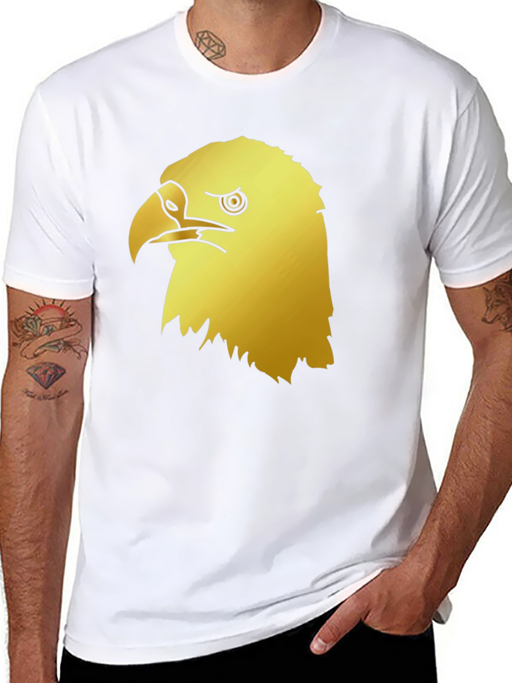 Cool Eagle Graphic Tee - Mens Black T-Shirt
