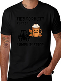 Pumpkin Spice Forklift T-Shirt - Fall Apparel