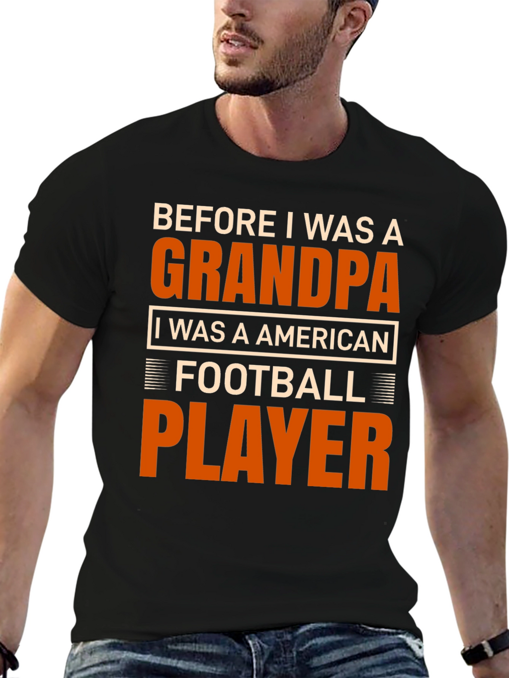 Grandpa Football Player T-Shirt