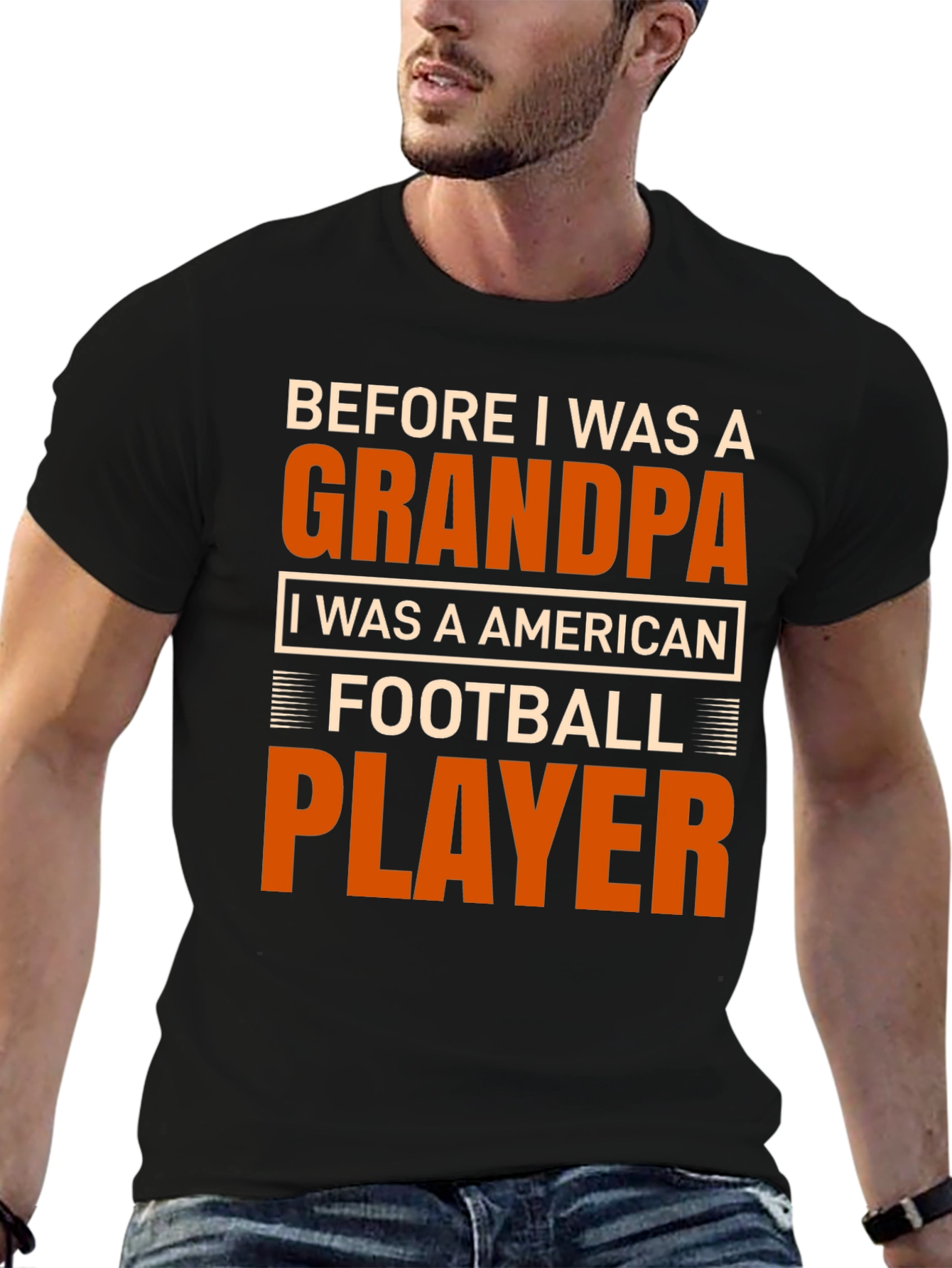 Grandpa Football Player T-Shirt