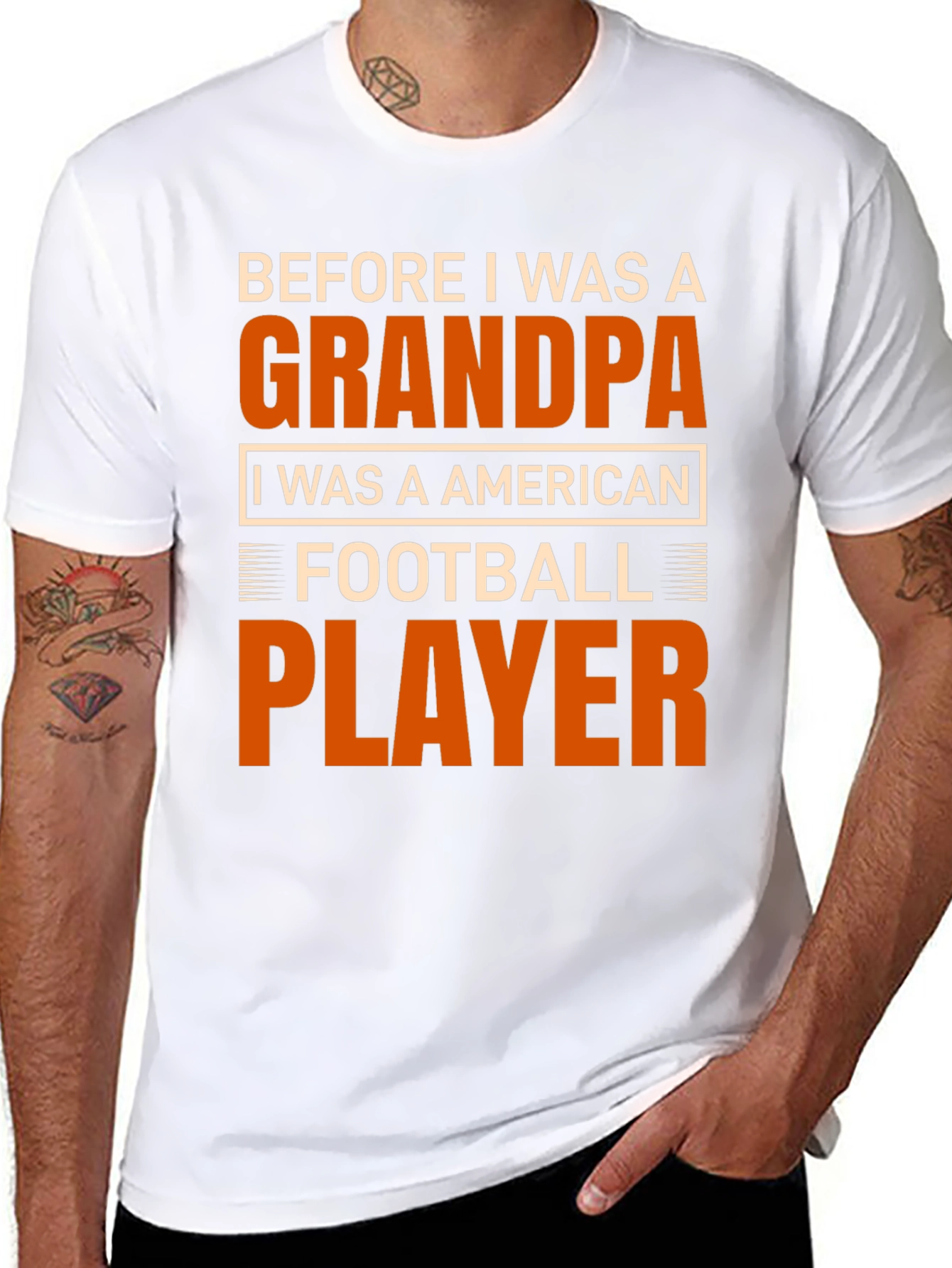 Grandpa Football Player T-Shirt