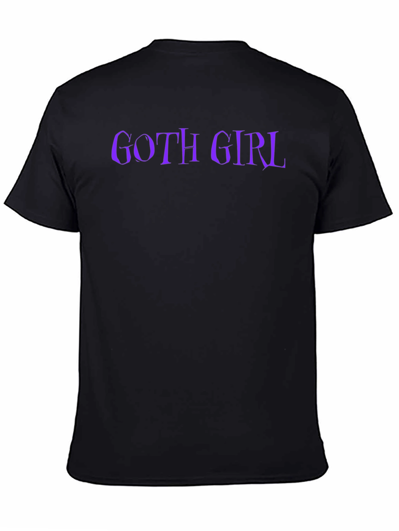 Goth Girl T-Shirt - Black Tee with Purple Text