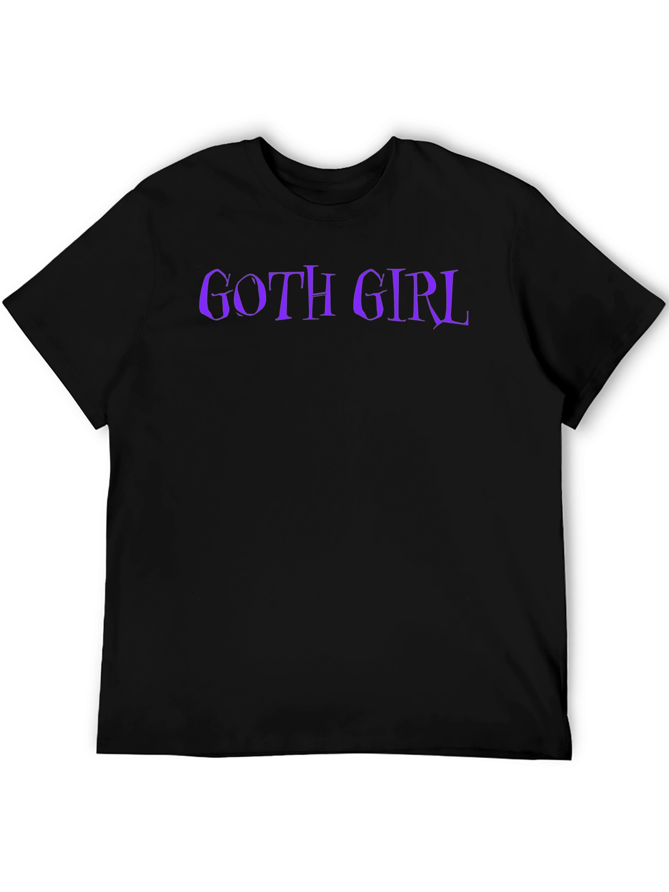 Goth Girl T-Shirt - Black Tee with Purple Text