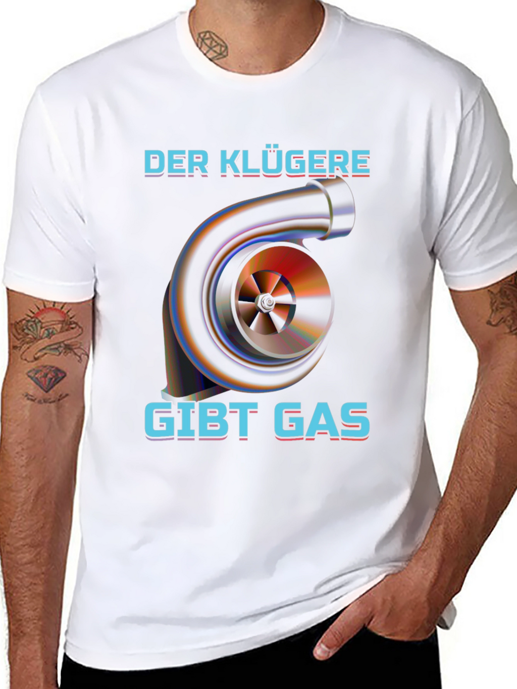 Der Klügere Gibt Gas Turbo T-Shirt