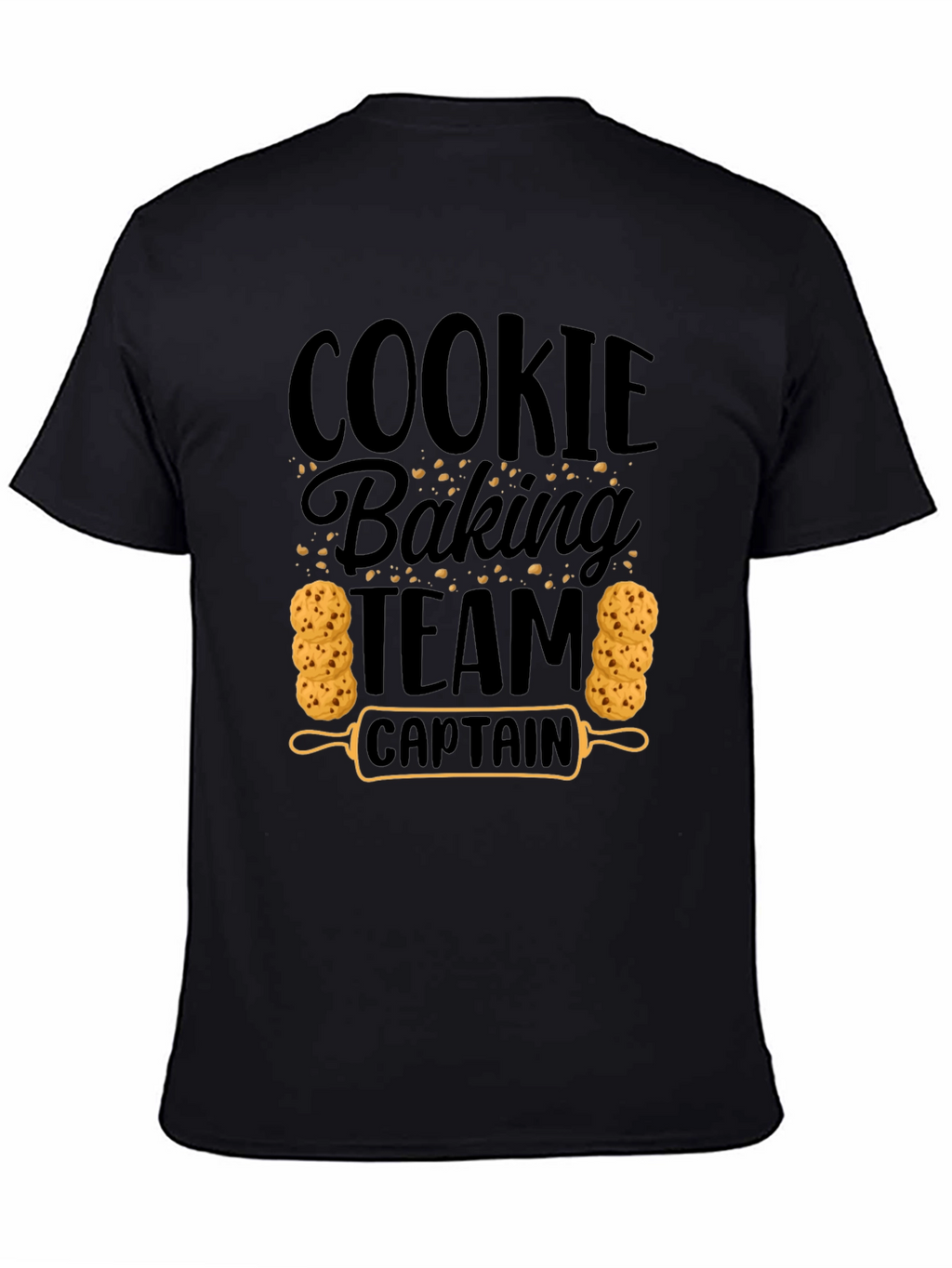Cookie Baking Team Captain Black T-Shirt