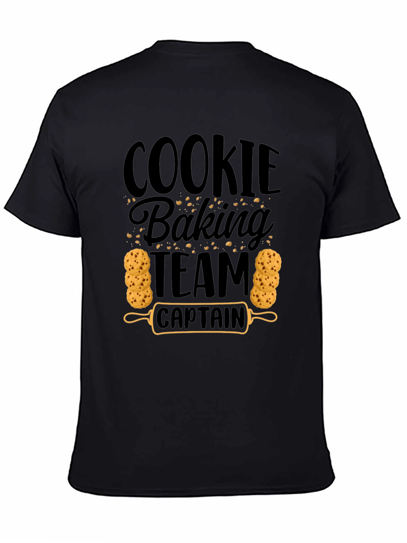 Cookie Baking Team Captain Black T-Shirt