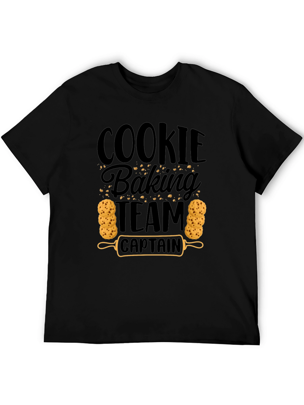 Cookie Baking Team Captain Black T-Shirt