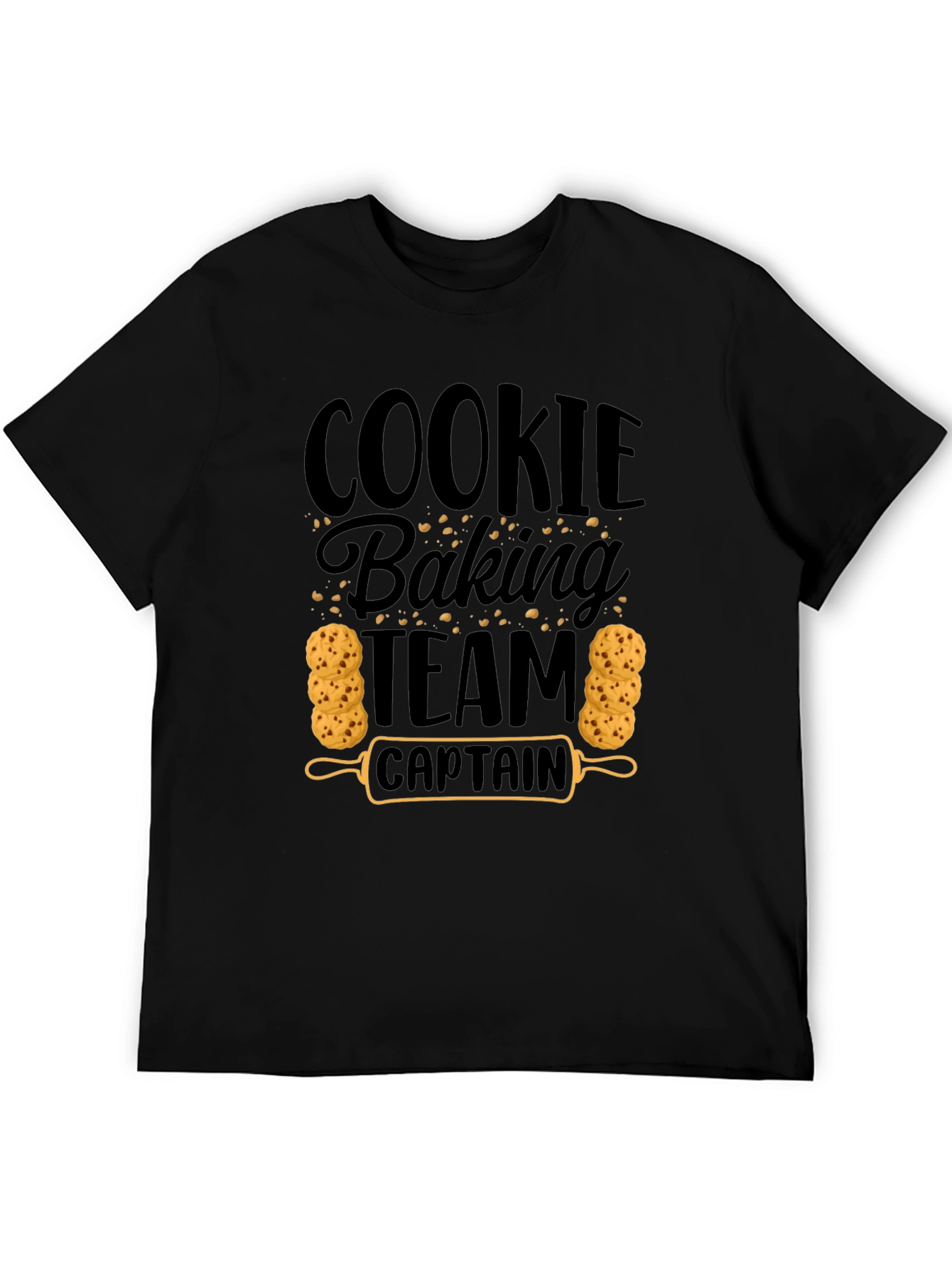 Cookie Baking Team Captain Black T-Shirt