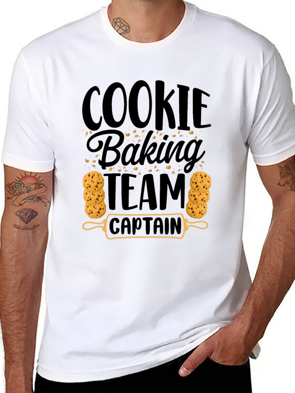 Cookie Baking Team Captain Black T-Shirt