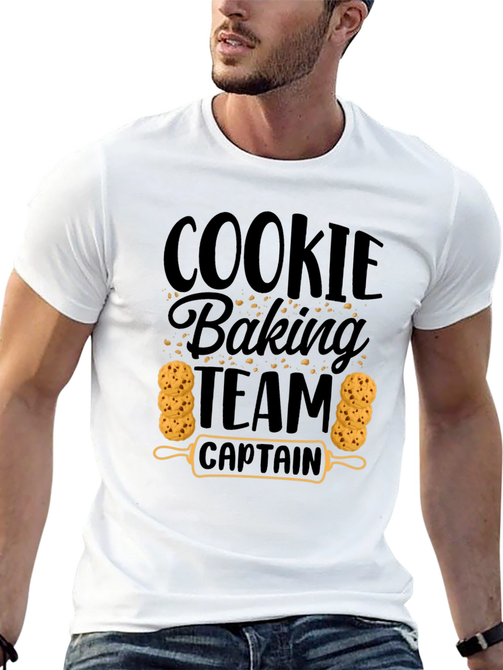 Cookie Baking Team Captain Black T-Shirt