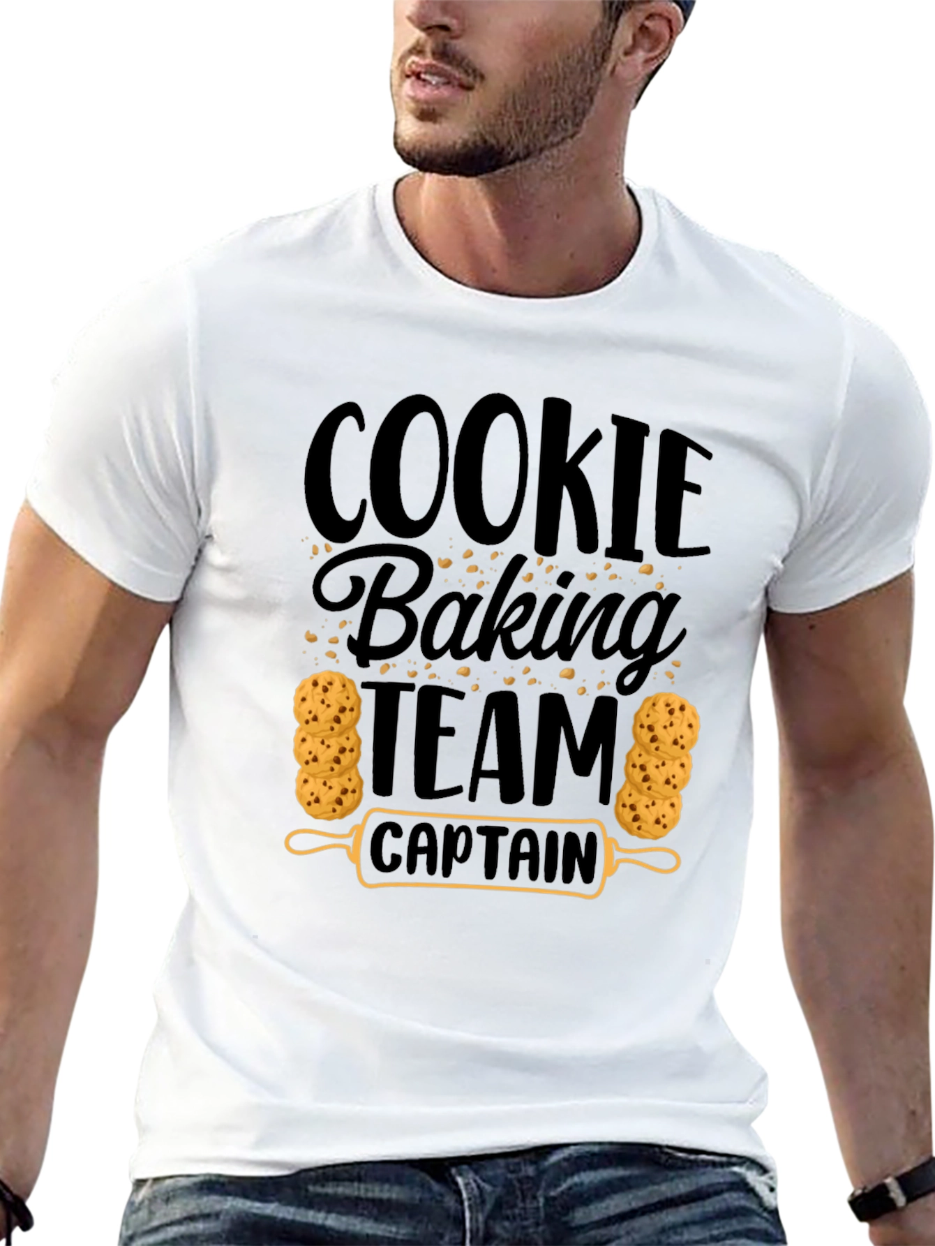 Cookie Baking Team Captain Black T-Shirt