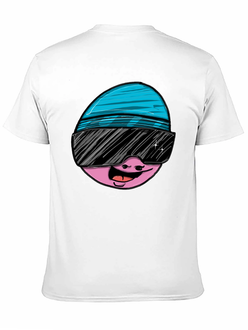 Cool Egg Graphic Tee - Black Cotton T-Shirt