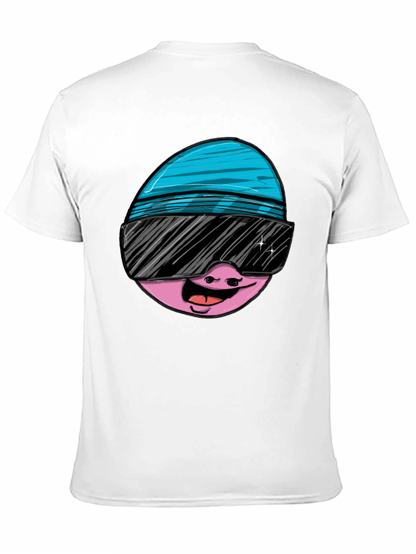 Cool Egg Graphic Tee - Black Cotton T-Shirt