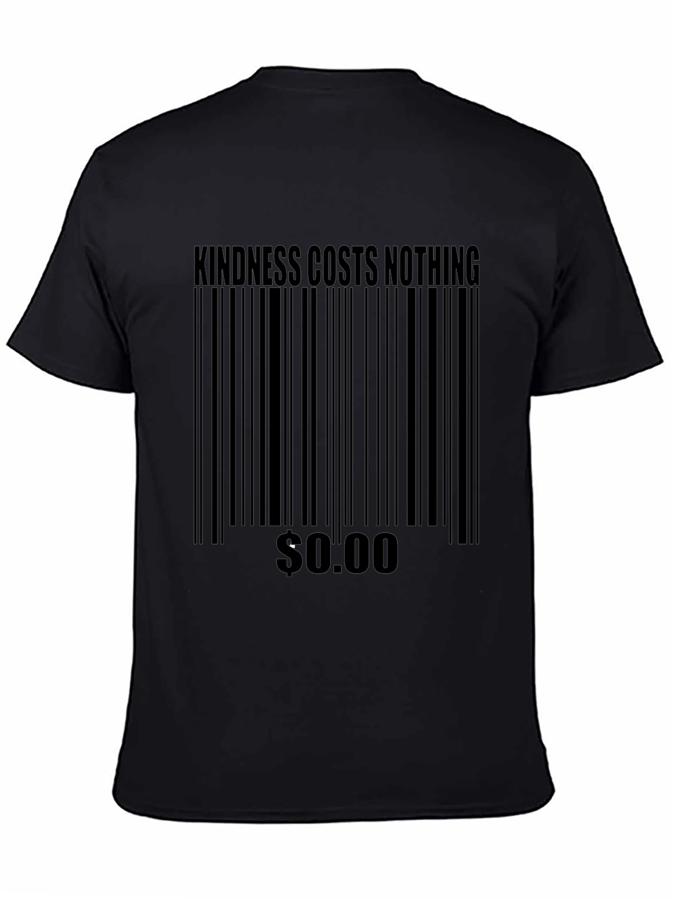 Kindness Costs Nothing Barcode Tee