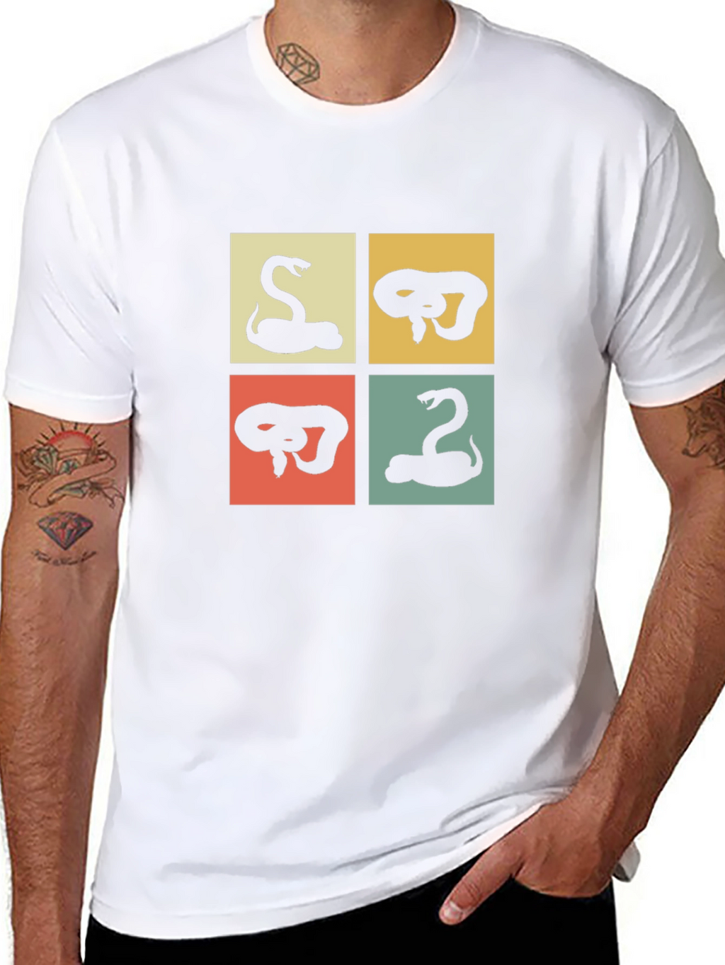 Retro Snake Graphic T-Shirt