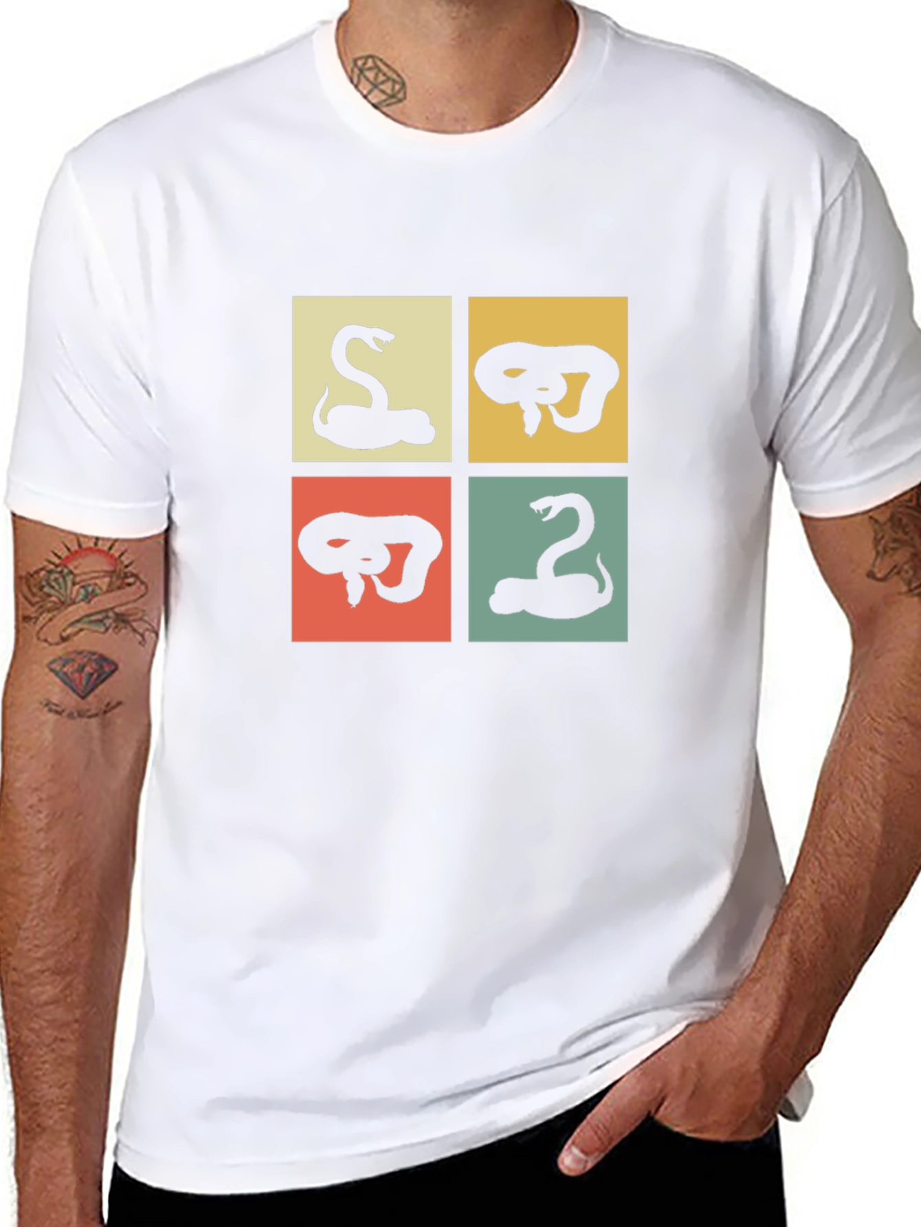 Retro Snake Graphic T-Shirt