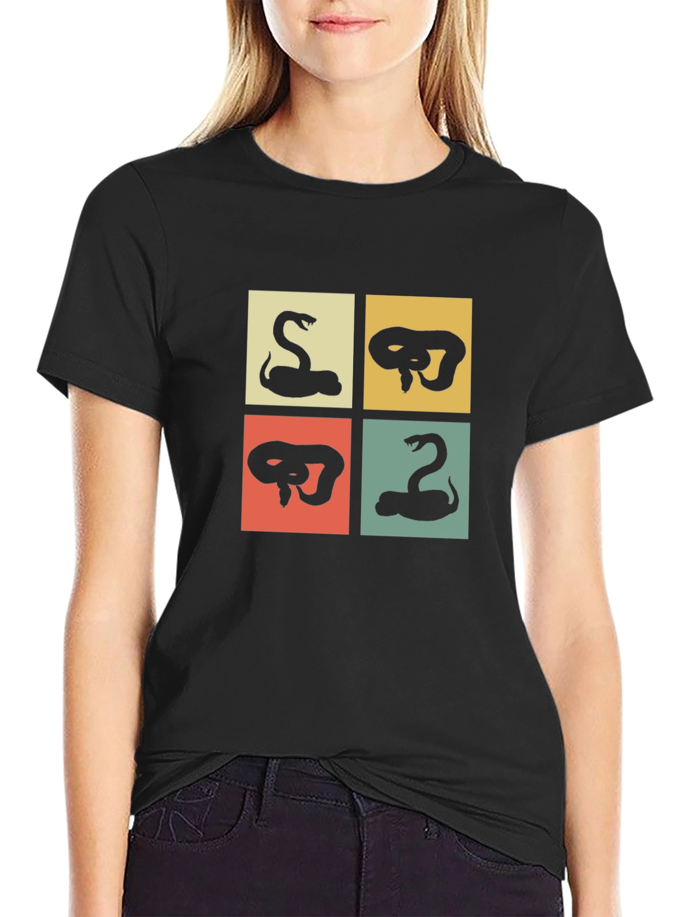 Retro Snake Graphic T-Shirt