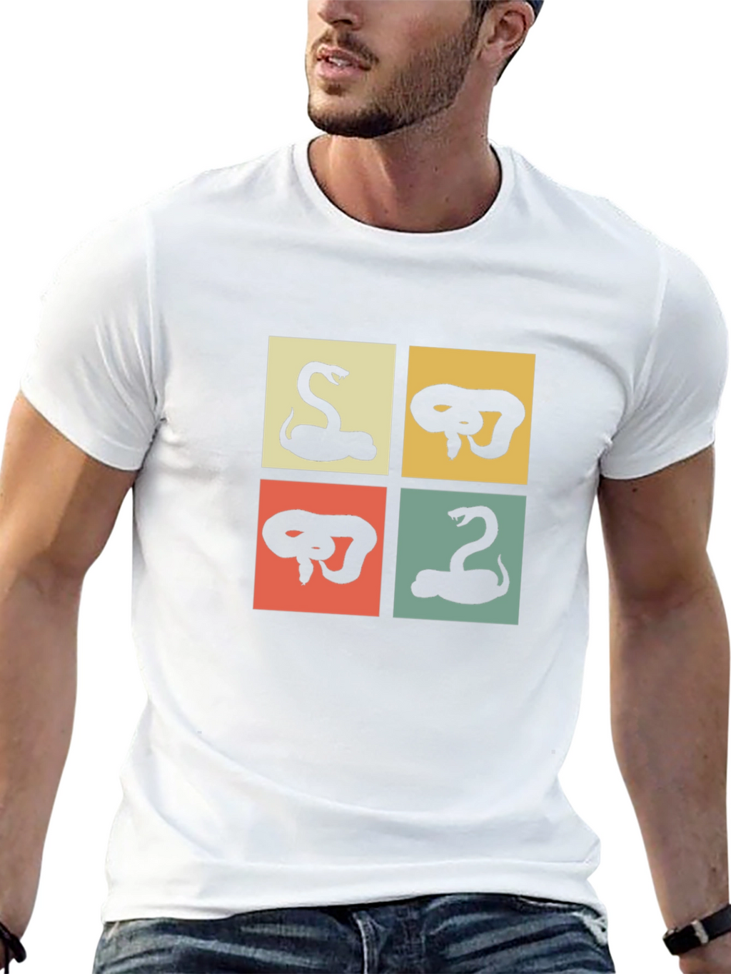 Retro Snake Graphic T-Shirt