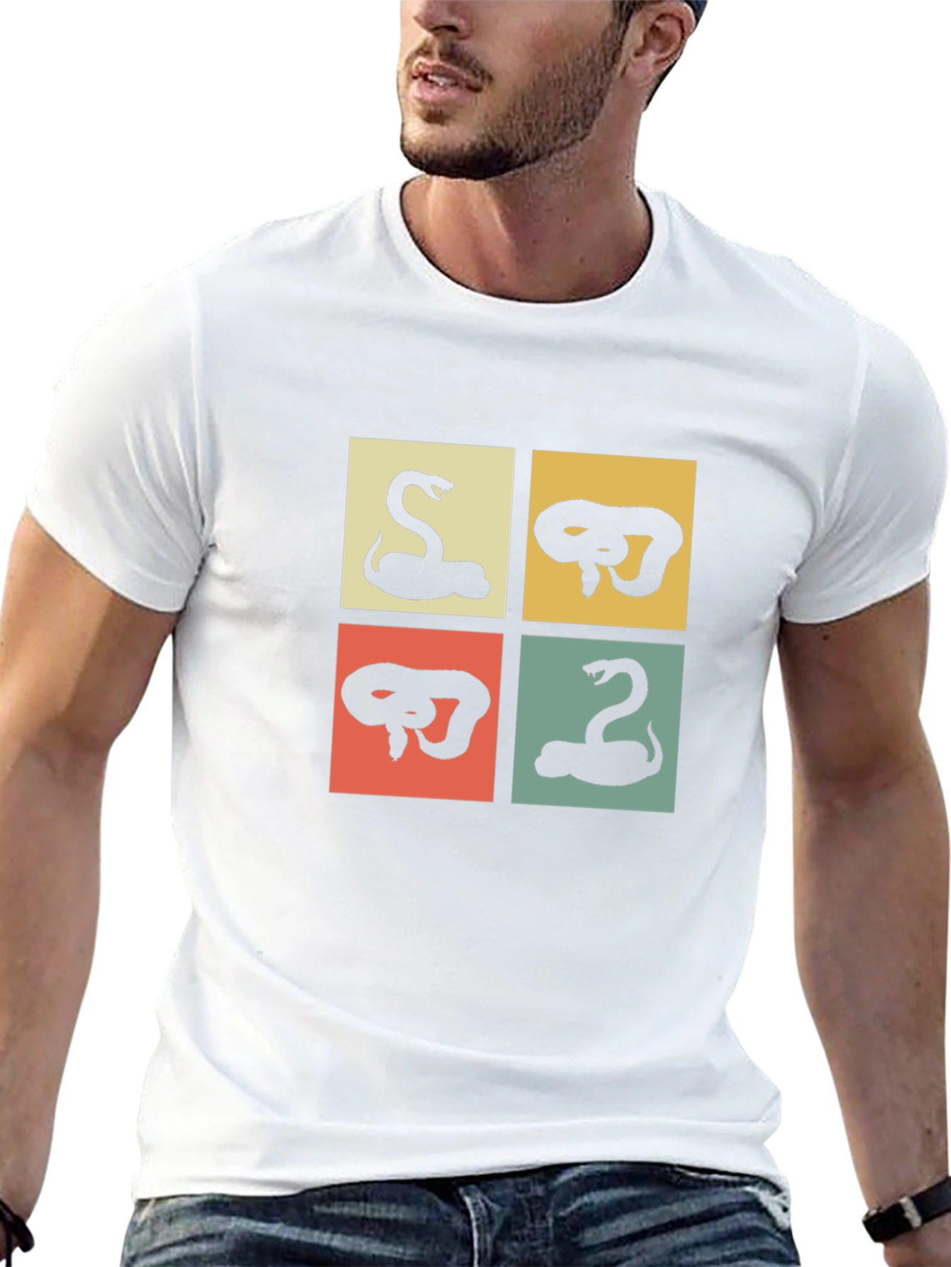 Retro Snake Graphic T-Shirt