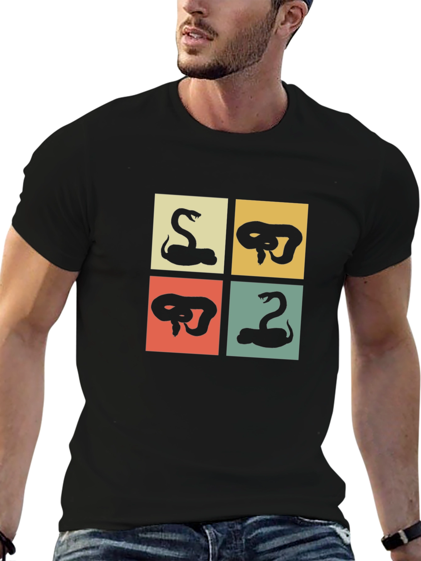 Retro Snake Graphic T-Shirt