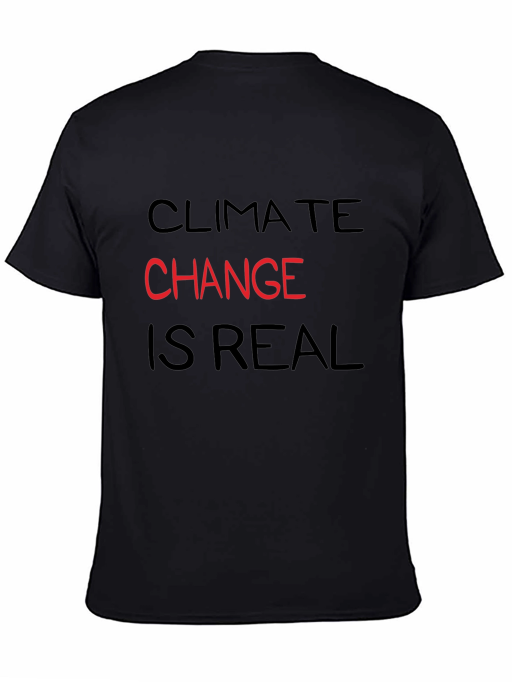 Climate Change Awareness T-Shirt - Black