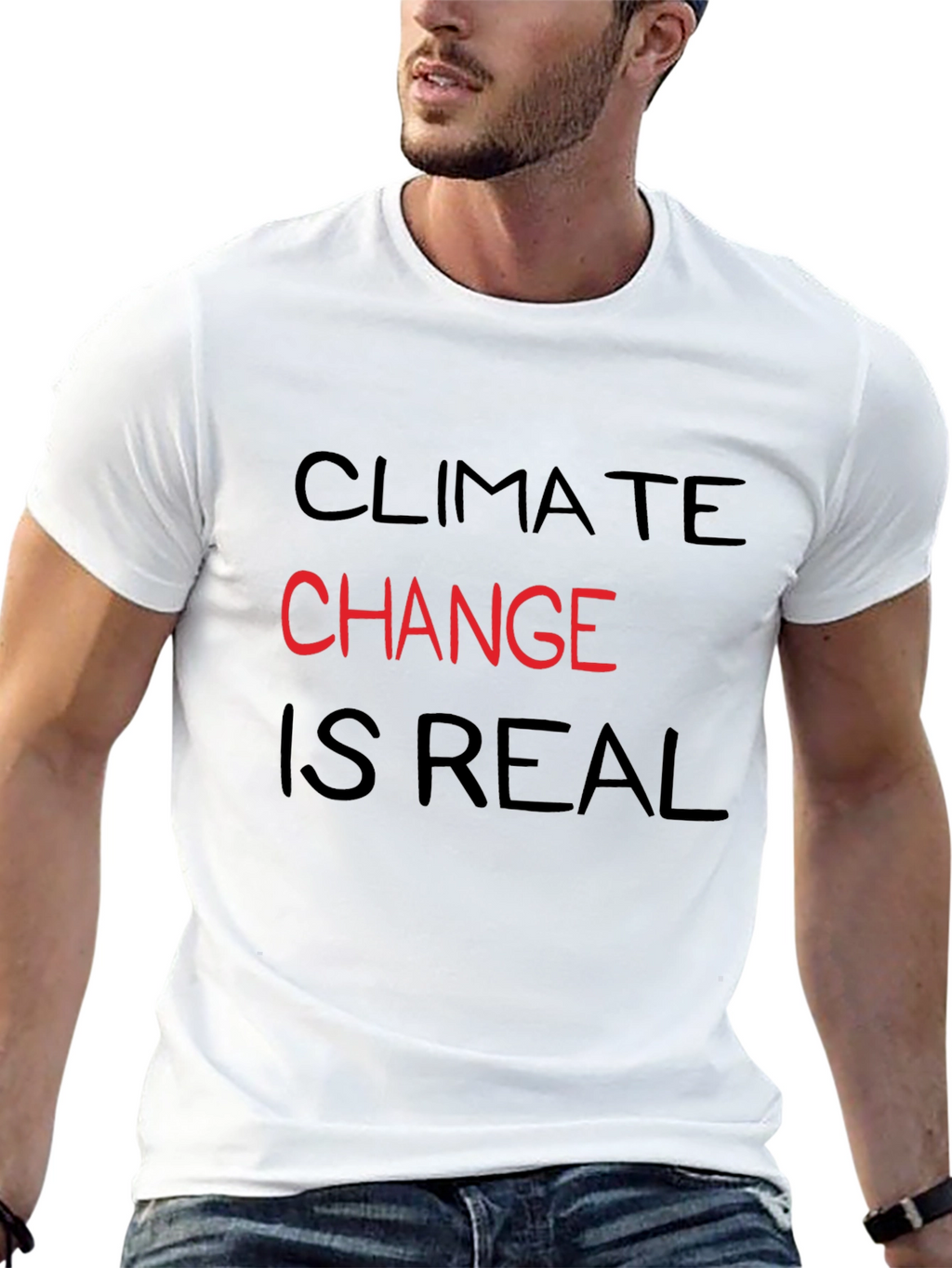 Climate Change Awareness T-Shirt - Black