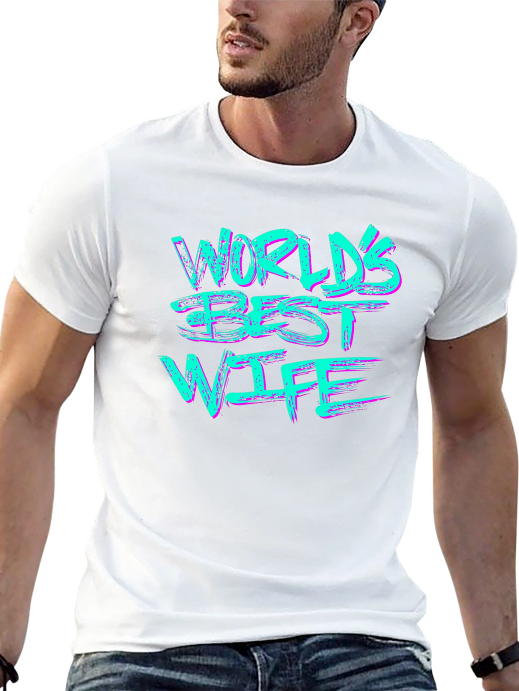 Worlds Best Wife T-Shirt Black Graphic Tee