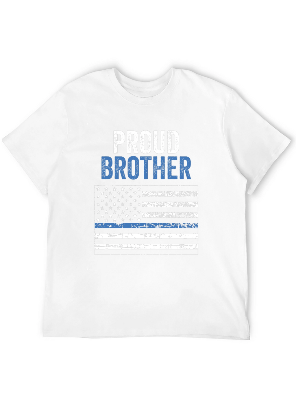 Proud Brother Thin Blue Line Flag T-Shirt