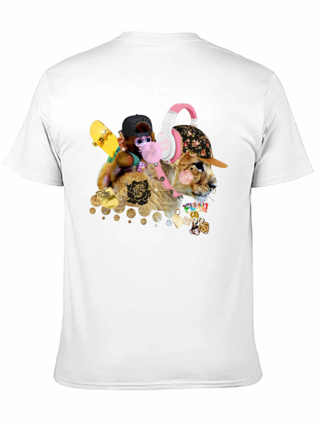 Funny Zoo Black T-Shirt