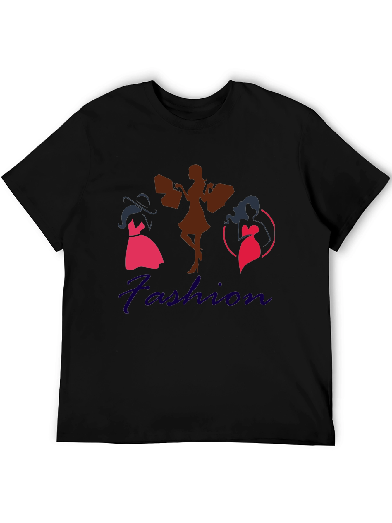 Fashion Illustration Black T-Shirt
