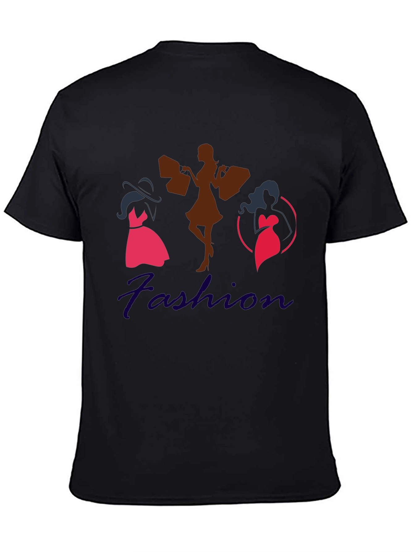 Fashion Illustration Black T-Shirt