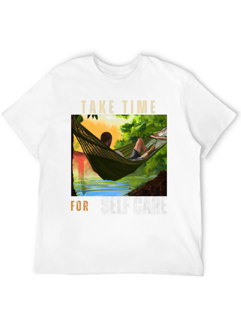 Relaxing Hammock Graphic Tee - Self Care T-Shirt