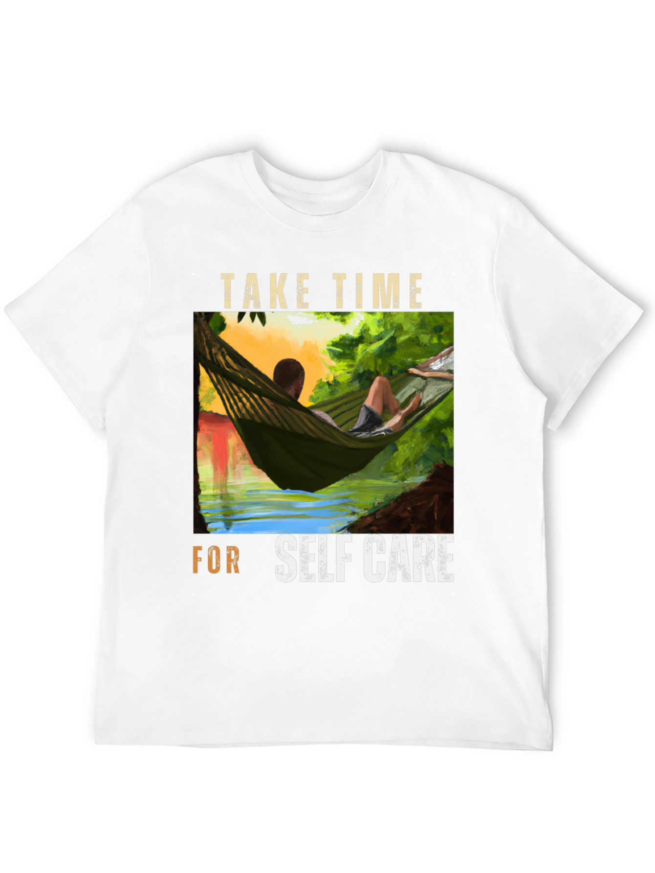 Relaxing Hammock Graphic Tee - Self Care T-Shirt