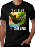 Relaxing Hammock Graphic Tee - Self Care T-Shirt