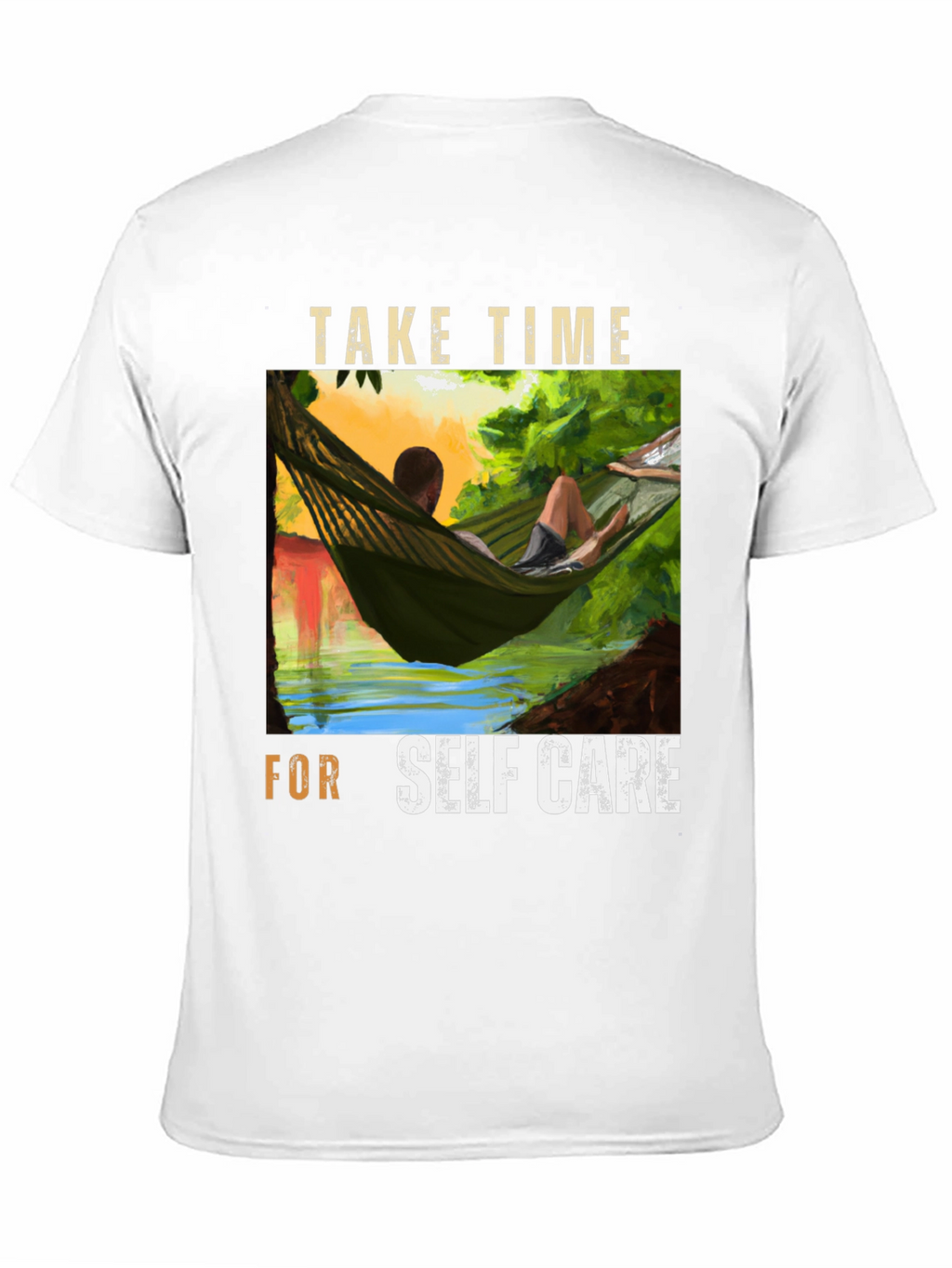 Relaxing Hammock Graphic Tee - Self Care T-Shirt